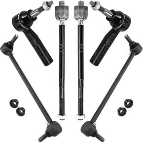 Detroit Axle - Front Tie Rods Sway Bars for 2014-2019 Chevrolet Impala 2013-2015 Malibu 2012-2016 Buick LaCrosse 2012-2017 Regal 2 Sway Bar Links 4 Inner Outer Tie Rod Ends Replacement in Saudi Arabia
