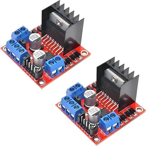 WWZMDiB 2 Pcs L298N Motor Driver Controller Board DC Dual H Bridge Module for Arduino Raspberry Pi Stepper Motor (4) in Kuwait