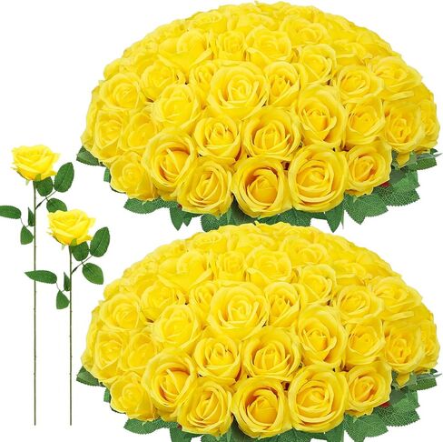 72 PCS الورود الاصطناعية الذهب ، والورود الحريرية المزيفة السوداء ، الورود الواقعية ، زهرة الزفاف الداخلية ديكور المنزل ، ديكورات عيد ميلاد in Kuwait