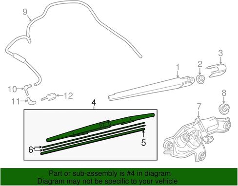 Mazda KD47-67-330 Wiper Wiper Blade in Kuwait