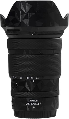 العدسة فيلم واقية متوافق مع Nikon Nikkor Z 24-120mm F4/S العدسة الزخرفية العدسة العدسة ملصق للاصدفة مضاد للخلع/مضاد/3M الأم (شبح أسود) in Kuwait