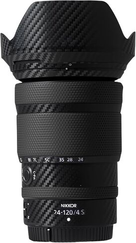 العدسة فيلم واقية متوافق مع Nikon Nikkor Z 24-120mm F4/S العدسة الزخرفية العدسة العدسة ملصق للاصدفة مضاد للخلع/مضاد/3M الأم (شبح أسود) in Kuwait