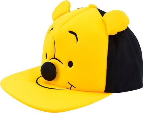 Disney Winnie The Pooh Baseball Cap, Adult Snapback Hat with Flat Brim and 3D Nose and Ears, Multi, One Size in Saudi Arabia