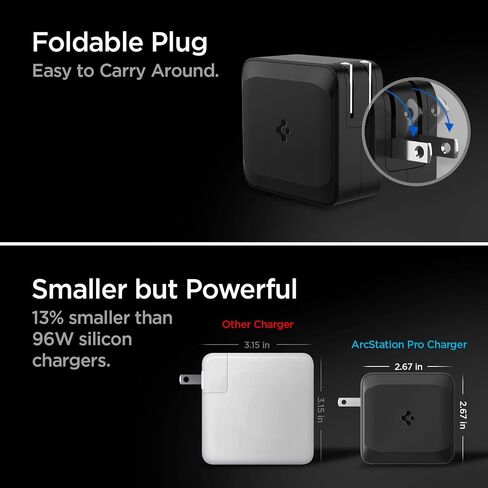 USB C Charger, Spigen 30W USB-C Power Adapter, GaN II Compact & Foldable Fast Charging for MacBook Air iPhone 15 Pro Max Plus 14 Mini iPad Air M2 Pro M4 Galaxy S23 Ultra Plus Note 20 Pixel 8a 8 Fold in Saudi Arabia