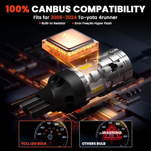 YCLL 921 LED Bulb Reverse Lights,912 T15 Back Up Light for Chevy Silverado 1500 2500 3500 HD 2014-2025,6000K Xenon White,300% Bright,Plug and Play, 2 Pack in Kuwait