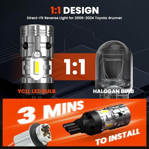 YCLL 921 LED Bulb Reverse Lights,912 T15 Back Up Light for Chevy Silverado 1500 2500 3500 HD 2014-2025,6000K Xenon White,300% Bright,Plug and Play, 2 Pack in Kuwait