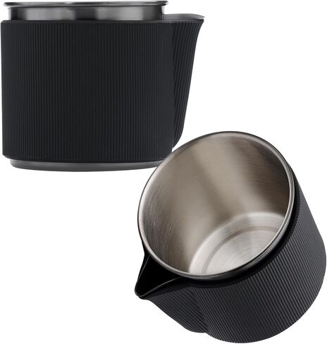 Normcore 2-in-1 Pour Over Coffee Dripper, Single Cup Travel Coffee Dripper, Use V60 and Wave Filter Paper Coffee Maker, 304 Stainless Steel, Silver in Saudi Arabia