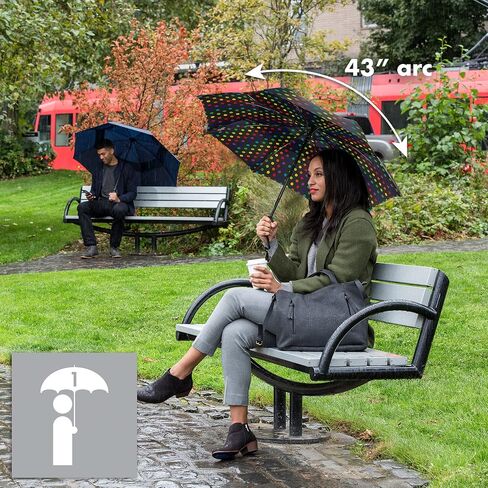 ShedRain Vortex Automatic Compact Folding Windproof Travel Umbrella – Push Button Open & Close - Rain & Windproof Vented Double Canopy – Protect from Rain, Sun & Wind - Wind Tunnel Tested to 75 mph (Charcoal) in Kuwait