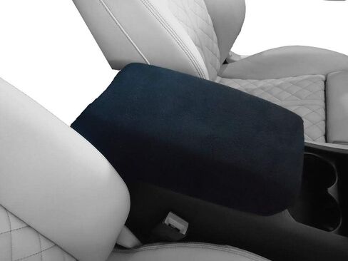 Made in USA Designed for Dodge Durango 2011-2020 and Redesigned Models 2021-2025 Fleece Auto Armrest Center Console Cover Protector Black in Kuwait