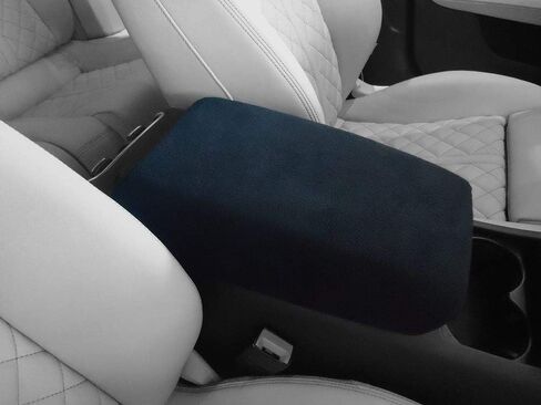 Made in USA Designed for Dodge Durango 2011-2020 and Redesigned Models 2021-2025 Fleece Auto Armrest Center Console Cover Protector Black in Kuwait