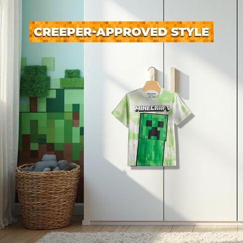 Minecraft Big Boys Giant Creeper T-Shirt in Saudi Arabia