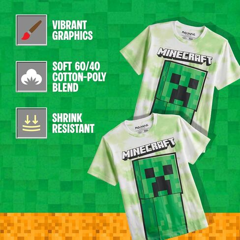 Minecraft Big Boys Giant Creeper T-Shirt in Saudi Arabia