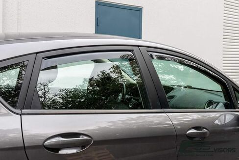 Fits All 2011-2019 Ford Fiesta Hatchback Models | EOS Visors in-Channel Style Smoke Tinted Side Vents Window Deflectors Rain Guards in Saudi Arabia