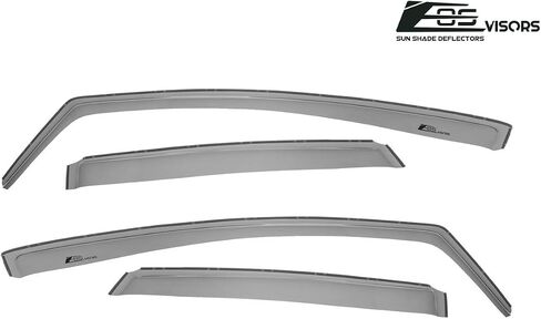 Fits All 2011-2019 Ford Fiesta Hatchback Models | EOS Visors in-Channel Style Smoke Tinted Side Vents Window Deflectors Rain Guards in Saudi Arabia