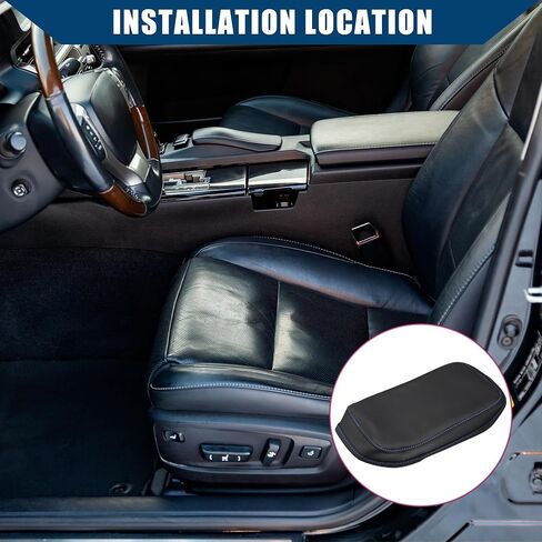 Center Console Armrest Cover for Hyundai Kona 2018-2023 / Car Interior Accessories/Durable Faux Leather / 1 Pcs Black in Saudi Arabia
