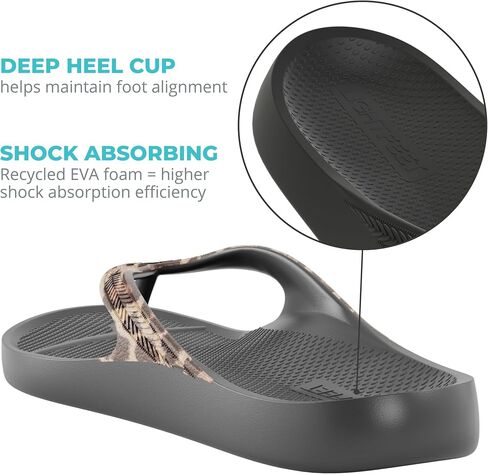 Lightfeet Women Arch Support Flop flops for the Plantar Fasciitis Leopard Print in Kuwait