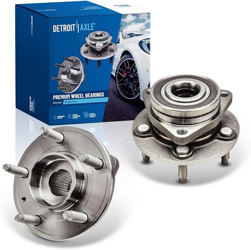 Detroit Axle - Wheel Bearing Hubs Front for Chevy Volt Cruze Orlando Buick Verano Cascada Cadillac Elr ، الخلفية لـ Cadillac ATS ، وحمل العجلات ومجموعة المحاور الأمامية أو الخلفية in Saudi Arabia