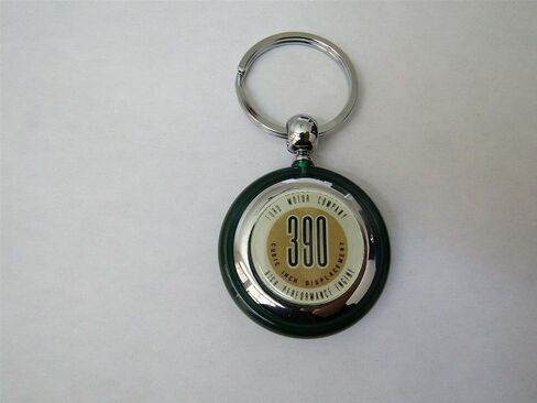1962 1963 1964 Galaxie 390 High Performance Logo Round Round Blastic Keychain - Green in Saudi Arabia