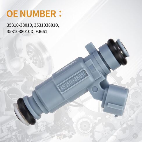6PCS Fuel Injectors 4 Holes Compatible with Hyundai Santa Fe 2001-2006, Sonata 1999-2004, XG350 2002-2005, for Kia Optima 2002-2006, Sorento 2003-2005, Sedona 2002-2005 Replace 35310-38010 in Saudi Arabia