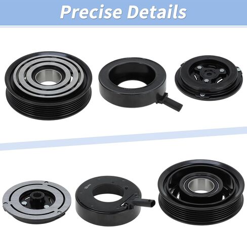 Air Conditioner AC Compressor Clutch Kit for Chrysler Pacifica 2017-2022 V6 3.6L for Chrysler Voyager 2020-2022 for CVC/7SBH17C AC Compressor Clutch Pulley W/Bearing No.68225206AA in Saudi Arabia