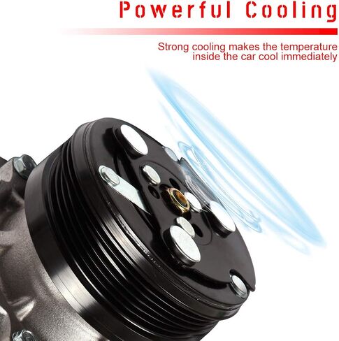 cciyu Air Conditioning Compressor Replacement for Honda Civic CR-V 1.5L 1994-2001 Replaces AC Compressor for Car 4 Grooves TRS090 in Saudi Arabia