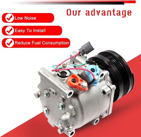 cciyu Air Conditioning Compressor Replacement for Honda Civic CR-V 1.5L 1994-2001 Replaces AC Compressor for Car 4 Grooves TRS090 in Saudi Arabia