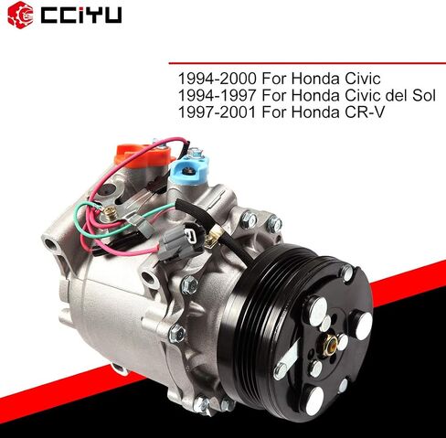 cciyu Air Conditioning Compressor Replacement for Honda Civic CR-V 1.5L 1994-2001 Replaces AC Compressor for Car 4 Grooves TRS090 in Saudi Arabia