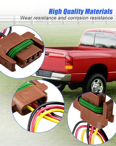 Turn Lights Lights Connector Pigtrail Plug Pluge Tirness Fit for Dodge RAM 2500 5.7L 5.9L 6.7L 2007 2008 2009 ، RESIP 4399900 55277302AA 55277302AB 55277302AC 55277303AA 5527303AB 5527303AC in Kuwait