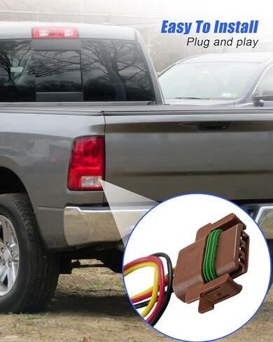 Turn Lights Lights Connector Pigtrail Plug Pluge Tirness Fit for Dodge RAM 2500 5.7L 5.9L 6.7L 2007 2008 2009 ، RESIP 4399900 55277302AA 55277302AB 55277302AC 55277303AA 5527303AB 5527303AC in Kuwait