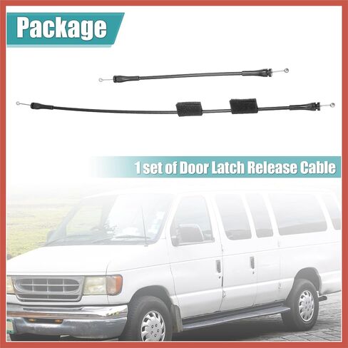 ACROPIX Rear Right Side Cargo Door Latch Release Cable for Ford E-150 E-250 E-350 E-450 Econoline Super Duty Van Wagon 1992-2018 Rear Door Handle Cable 8C2Z15431A02C 924-351 Car Parts in Saudi Arabia