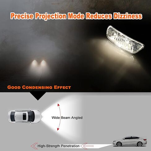 Nixon Offroad Fog Lights for Chevy Trailblazer 2002-2009 for Isuzu Ascender 2003-2008 Fog Lamp Set Driving Fog Light Assembly Replacement 1 Pair in Saudi Arabia