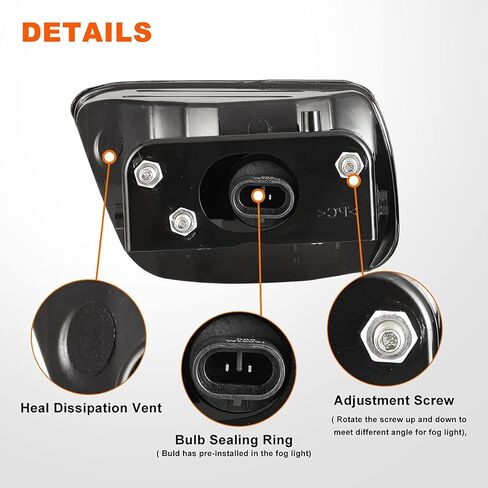 Nixon Offroad Fog Lights for Chevy Trailblazer 2002-2009 for Isuzu Ascender 2003-2008 Fog Lamp Set Driving Fog Light Assembly Replacement 1 Pair in Saudi Arabia