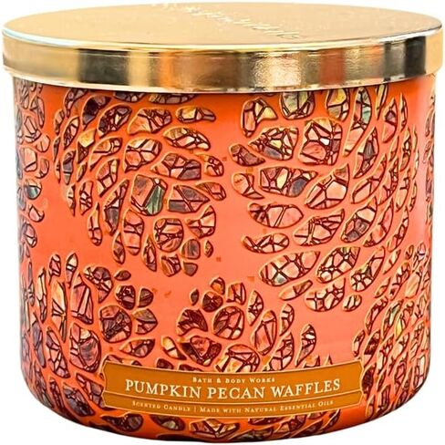Bath & Body Works Pumpkin Pecan Waffles 3-Wick Scented Candle 14.5 oz in Saudi Arabia