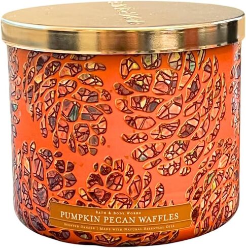 Bath & Body Works Pumpkin Pecan Waffles 3-Wick Scented Candle 14.5 oz in Saudi Arabia