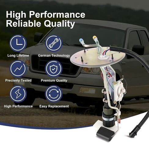 Electric Fuel Pump Module Assembly Compatible with Ford F-150 1999-2003 F150 Heritage 2004 F-250 1999 V6 V8 4.2L 4.6L 5.4L Replace E2237S P74853S HP10089 67135 XL3Z-9H307AA in Saudi Arabia