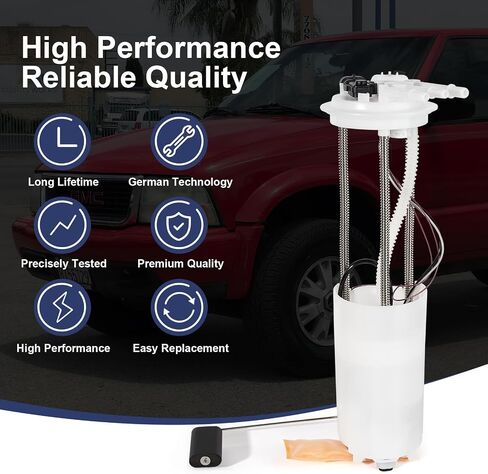 مجموعة وحدة مضخة الوقود الكهربائية متوافقة مع 1997 1998 1999 2000 2001 2002 Chevy S10 GMC Sonoma Isuzu Hombre V6 4.3L Pickup استبدال E3952M Vanbol0051 مع مستشعر ضغط وحدة إرسال in Saudi Arabia