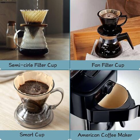YQL #4 Cone Coffee Filters for Ninja Coffee Maker,Coffee Filters 4 Disposable Coffee Filters Fit for for Ninja DualBrew Pro Ninja Coffee Bar Brewer(200 Count) in Saudi Arabia