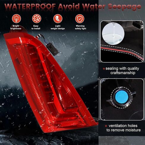 LED Tail Lights Assembly Compatible with 2013-2017 Cadillac XTS,Left Driver Side Rear Light Taillights Replacement # 23238005 in Kuwait