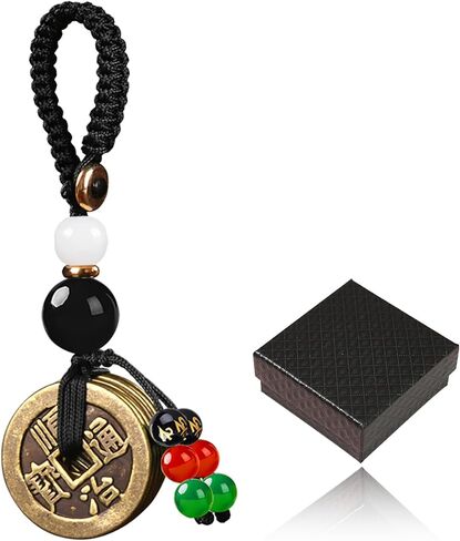 عملات Feng Shui من أجل حظ سعيد مع الأموال الصينية Five Emperors من أجل الثروة والنجاح ، I Ching Coins for Home و Car و Keychain Decoration in Kuwait