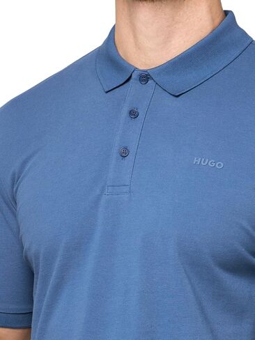 Hugo Men Fit Pitcated Logo Logo Shirt Shirt Shirt Shirt in Kuwait
