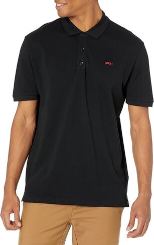 Hugo Men Fit Pitcated Logo Logo Shirt Shirt Shirt Shirt in Kuwait