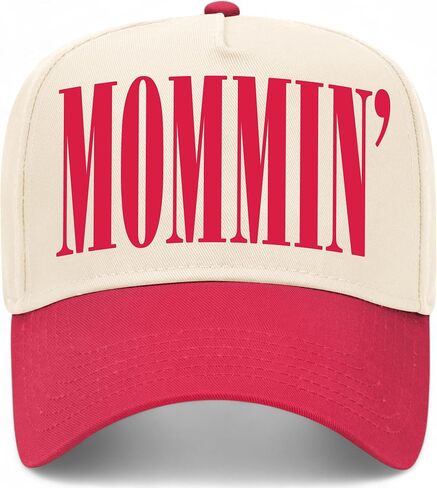 Mommin' Serif Vintage Trucker Hat | Premium Snapback Baseball Hat for Women, Wives, Moms, & Mothers in Saudi Arabia