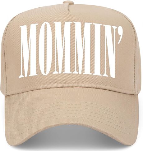 Mommin' Serif Vintage Trucker Hat | Premium Snapback Baseball Hat for Women, Wives, Moms, & Mothers in Saudi Arabia