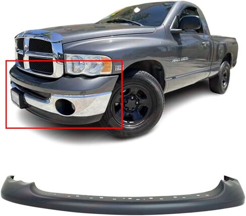 FITPARTS متوافقة مع غطاء المصد العلوي الأمامي 2002-2005 دودج رام 1500 2500 3500 لارامي رومبل نحلة SLT St Standard Crew 02-05. جديد ، مستعد وجاهز للطلاء. CH1000338 5073002AC in Kuwait