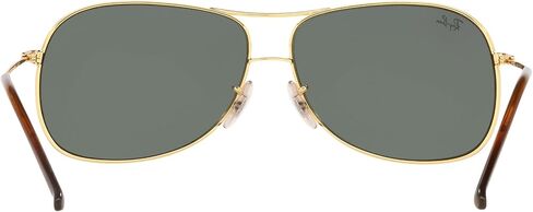 Ray-Ban Man Sunglasses Gold Frame ، Green Classic G-15 Lenses ، 64mm in Saudi Arabia