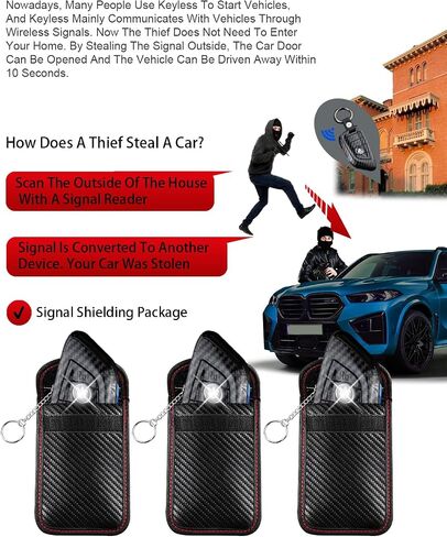 1 Pack Faraday Bag for Key Fob, Enhanced Car Blocking Pouch, Anti-Theft Faraday Cage Key Fob Protector in Saudi Arabia