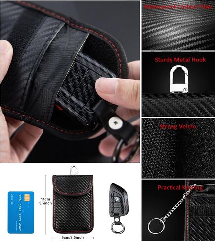 1 Pack Faraday Bag for Key Fob, Enhanced Car Blocking Pouch, Anti-Theft Faraday Cage Key Fob Protector in Saudi Arabia