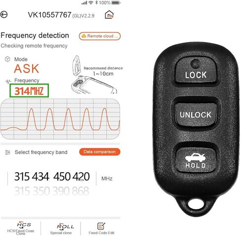 2 Keylessbest Replacement for 2005 2006 2007 2008 Toyota Camry Solara Matrix Sienna Corolla Pontiac Vibe Key Fob Remote Control GQ43VT14T 4 Buttons 314MHz in Saudi Arabia