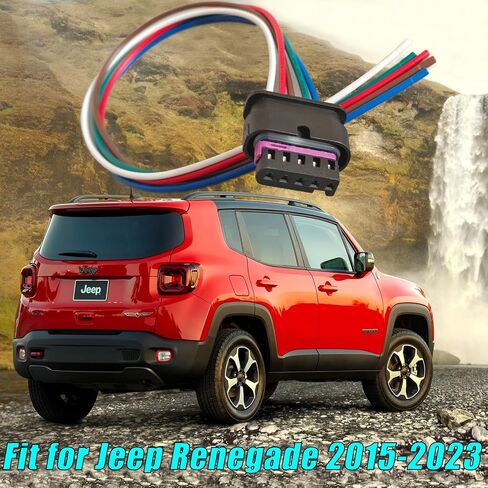 5 Pin Rear Tail Lamp Rear Taillight Wiring Harness Connector Pigtail Plug Fit for Jeep Renegade 2015-2023 Replaced OE# 68406157AA in Saudi Arabia