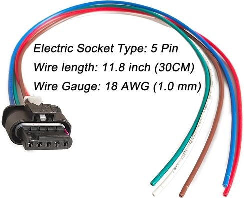 5 Pin Rear Tail Lamp Rear Taillight Wiring Harness Connector Pigtail Plug Fit for Jeep Renegade 2015-2023 Replaced OE# 68406157AA in Saudi Arabia